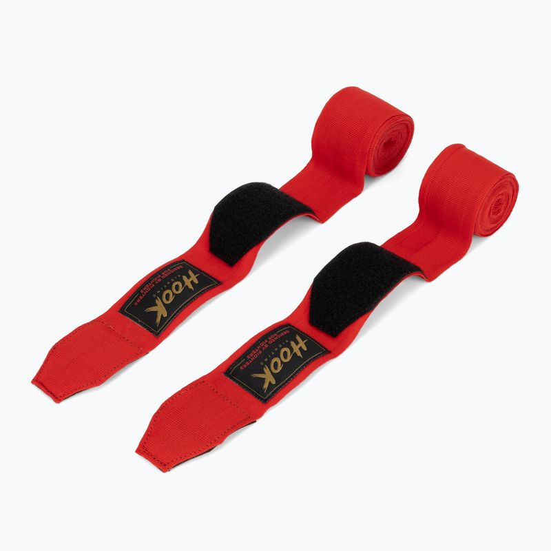 Bandaże bokserskie HOOK FIGHTING TX0-B4M0046 400 cm czerwony 2