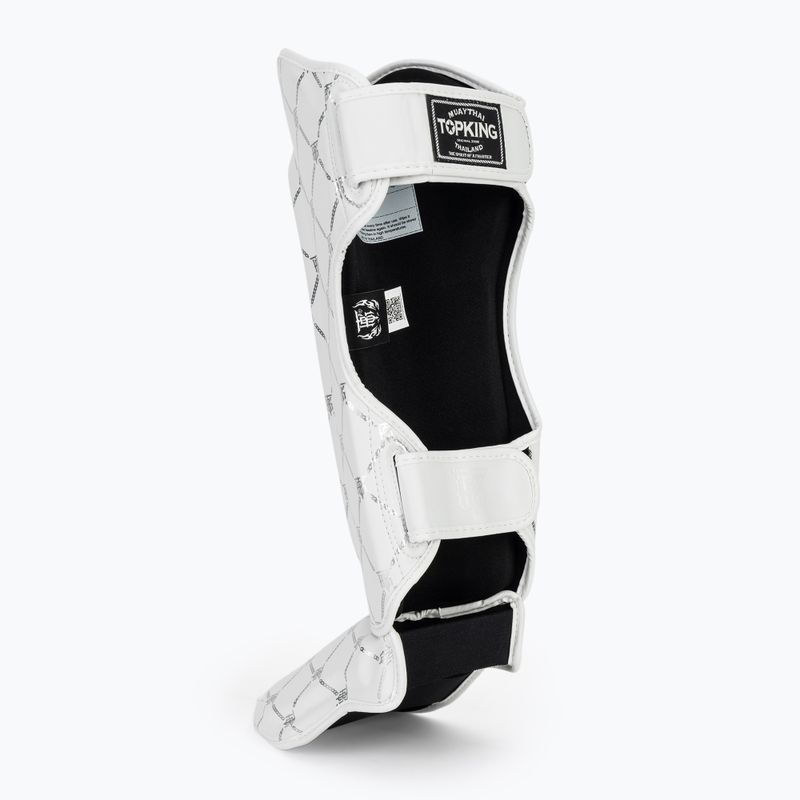 Ochraniacze piszczeli i stóp Top King Chain white/silver 3