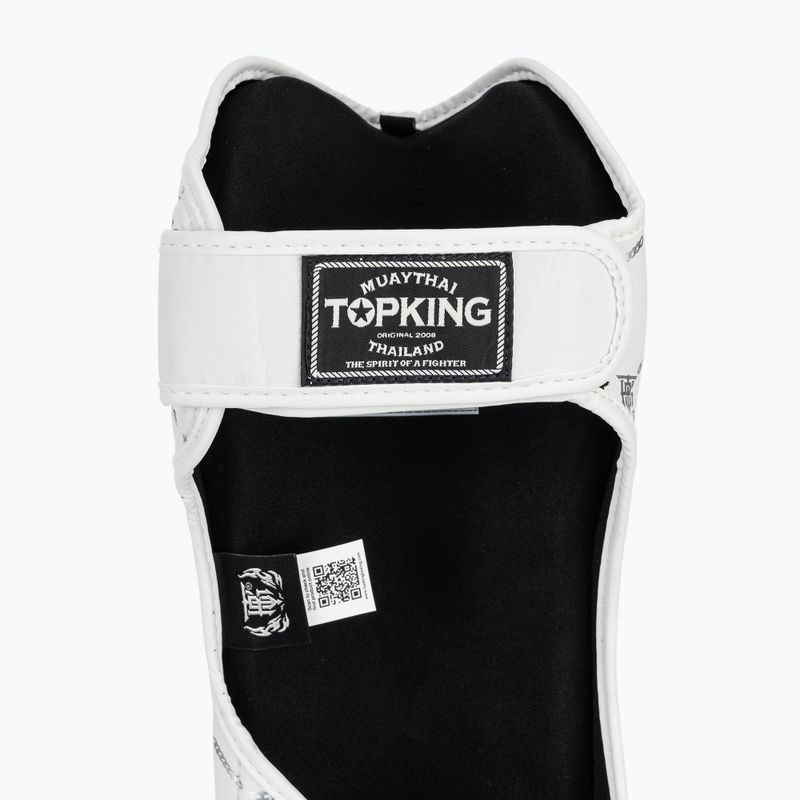 Ochraniacze piszczeli i stóp Top King Chain white/silver 7