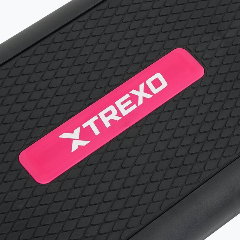 Step do aerobiku XTREXO antypoślizgowy max 250kg różowy 10