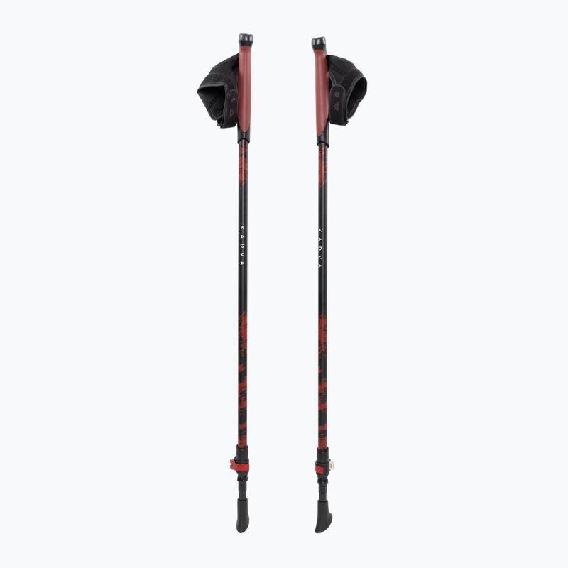 Kije nordic walking KADVA Halna regulowane czerwony 10