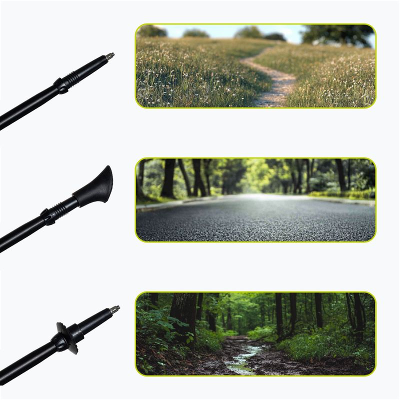 Kije nordic walking KADVA Halna regulowane czerwony 7