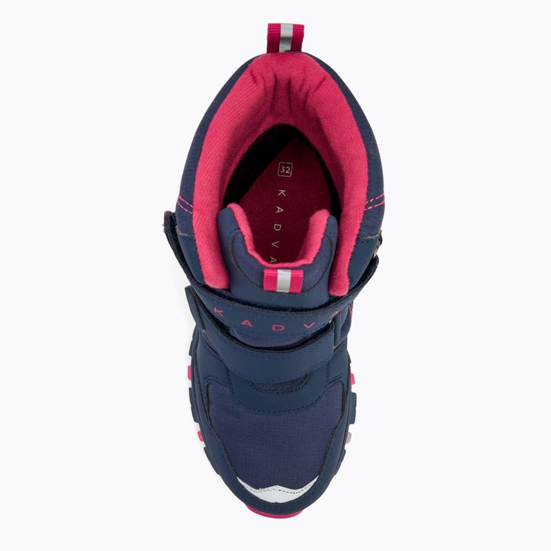 Śniegowce dziecięce KADVA Snowey Mid WaterProof granatowy/fuksja 5