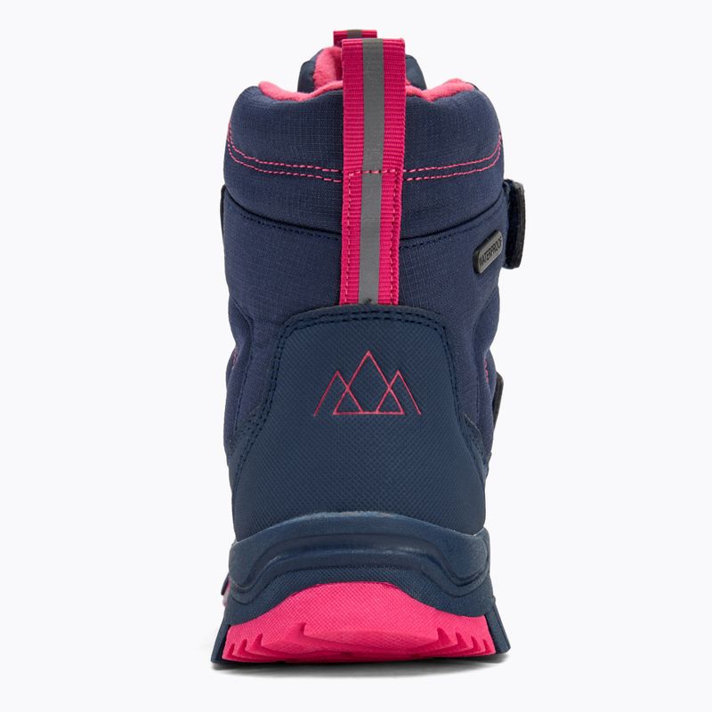 Śniegowce dziecięce KADVA Snowey Mid WaterProof granatowy/fuksja 6