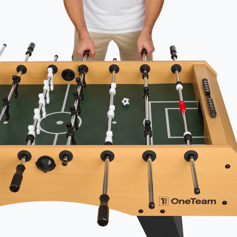 Stół OneTeam piłkarzyki FunKick Pro czarny 4
