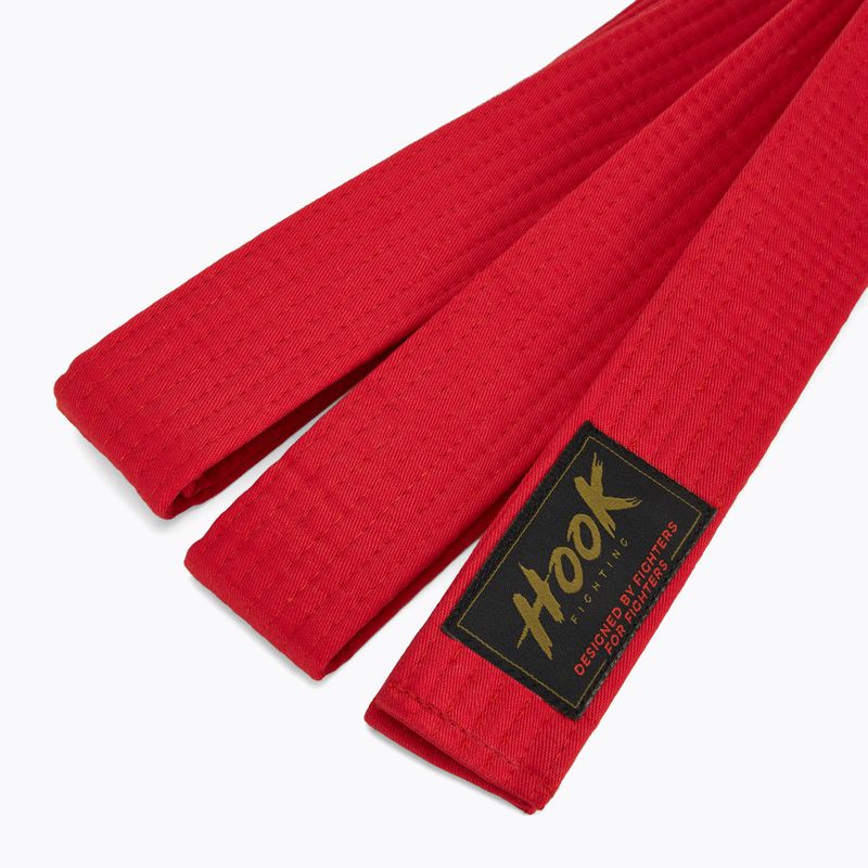 Pas do kimona HOOK FIGHTING 240 cm czerwony 2