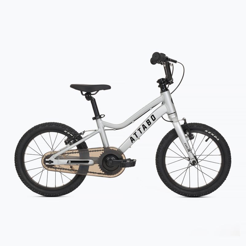 Rower dziecięcy ATTABO EASE 16" 7,3 kg srebrny