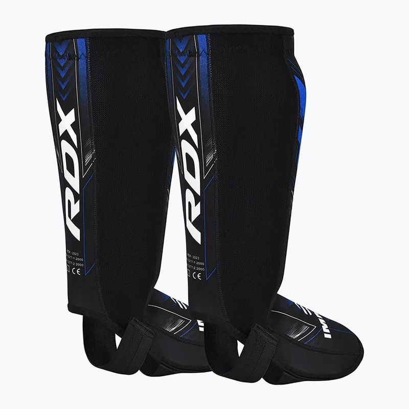 Ochraniacze piszczeli i stóp RDX IMMAF Approved Neoprene Shin Instep blue 3