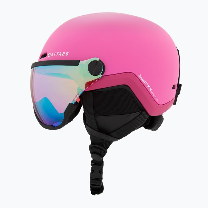 Kask narciarski dziecięcy ATTABO Avens 2.0 Jr Visor różowy 8