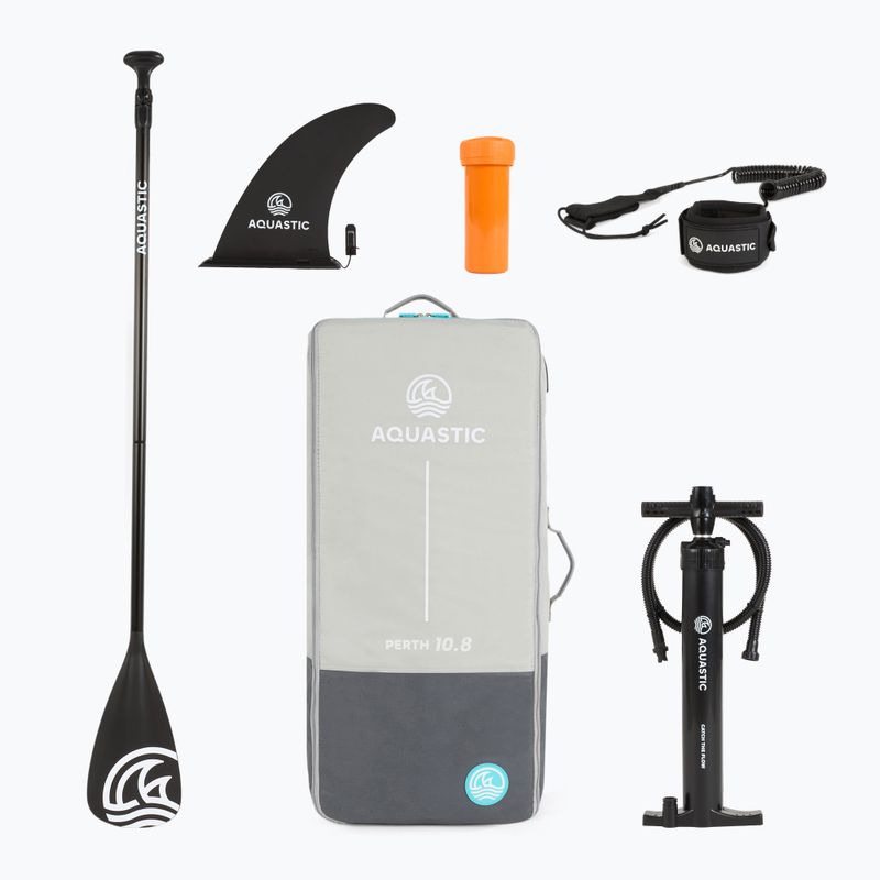 Zestaw deska SUP pompowana AQUASTIC Perth 10'8" allround zielony 17