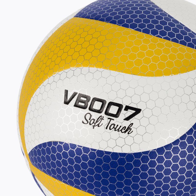 Piłka do siatkówki OneTeam VB007 żółty/niebieski/biały rozmiar 5 3