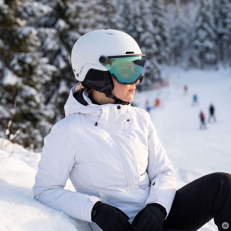Kask narciarski ATTABO Avens 2.0 Visor biały 6