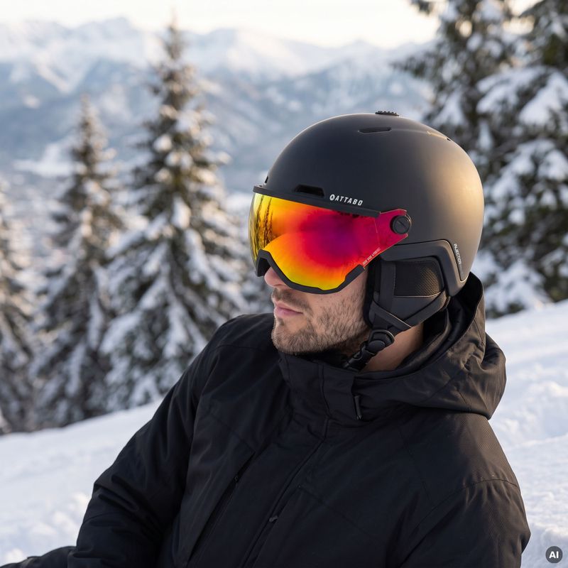 Kask narciarski ATTABO Avens 2.0 Visor czarny 6