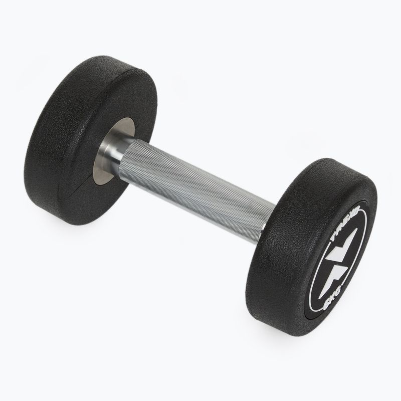 Hantel żeliwny gumowany XTREXO Pro 6 kg czarny