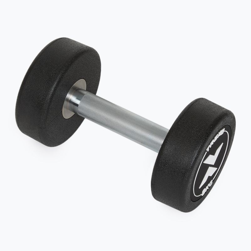 Hantel żeliwny gumowany XTREXO Pro 8 kg czarny