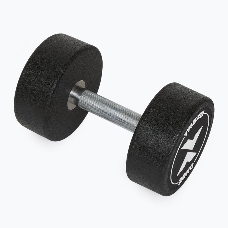 Hantel żeliwny gumowany XTREXO Pro 20 kg czarny