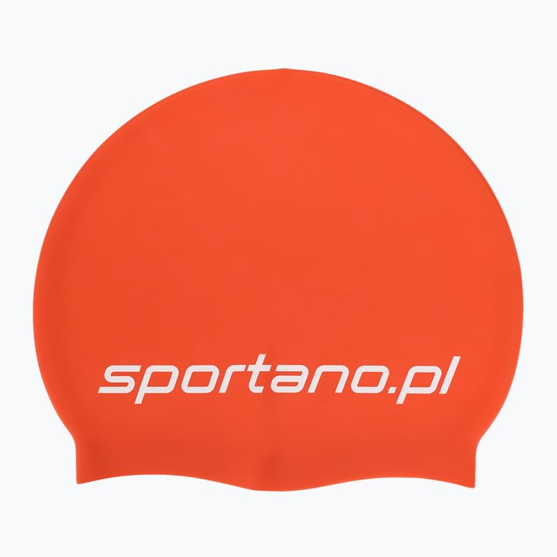 Czepek pływacki SPORTANO silikonowy pomarańczowy