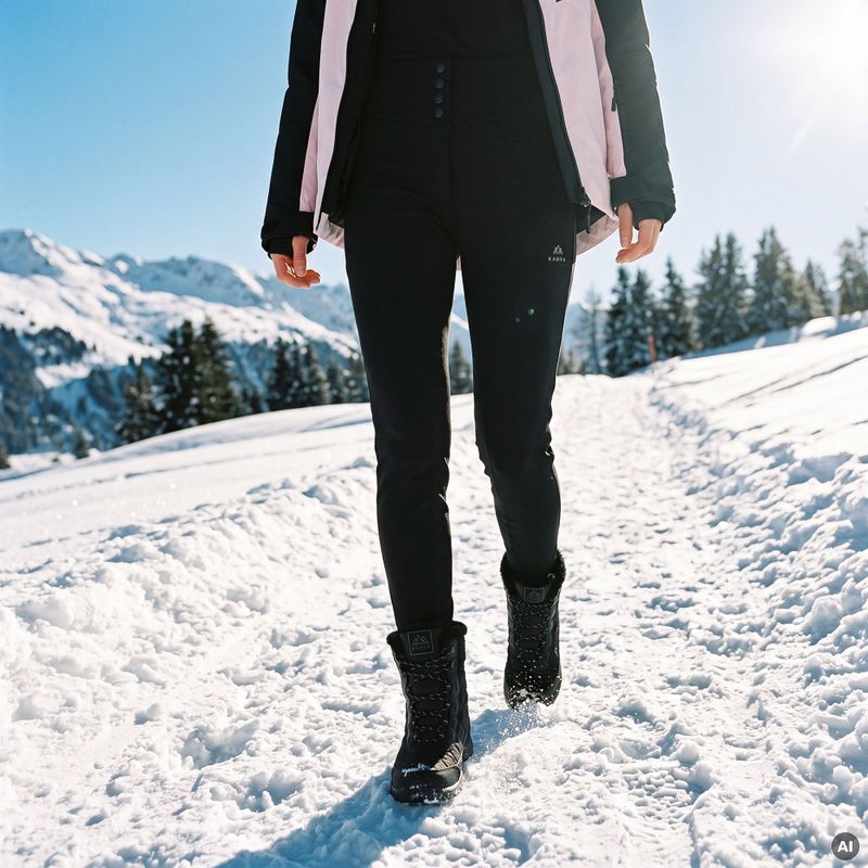 Spodnie narciarskie damskie KADVA Nora WMNS WP 5K/3K SOFTSHELL czarny 6