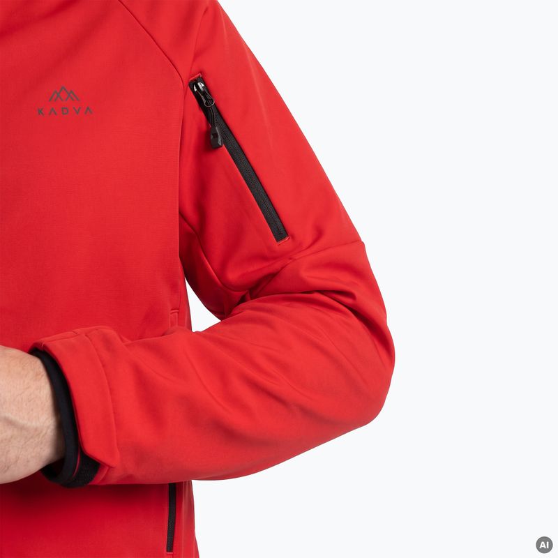 Bluza trekkingowa męska KADVA Arix WP 5K/3K softshell hybrid czerwony 4