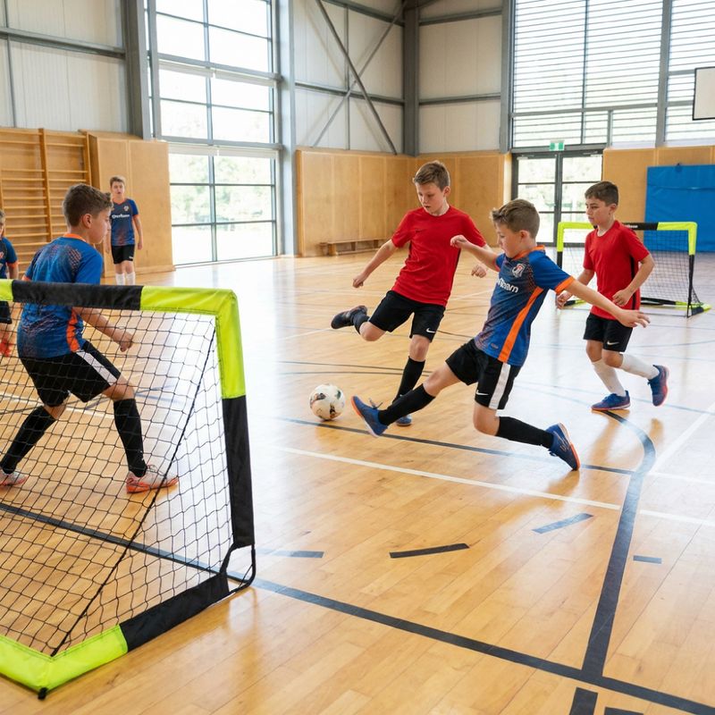 Bramki do piłki nożnej OneTeam Goalify Pop-Up czarny 4