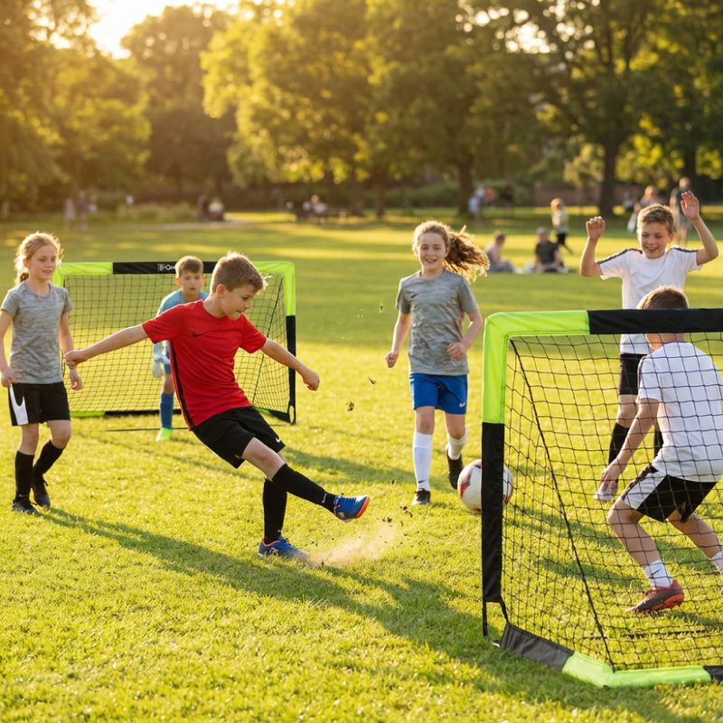 Bramki do piłki nożnej OneTeam Goalify Pop-Up czarny 6