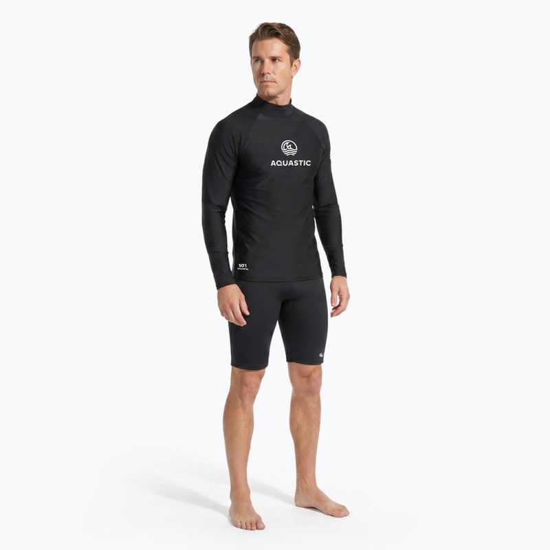 Longsleeve do pywania Aquastic RIMOS LS UV 50+ UPF czarny 4