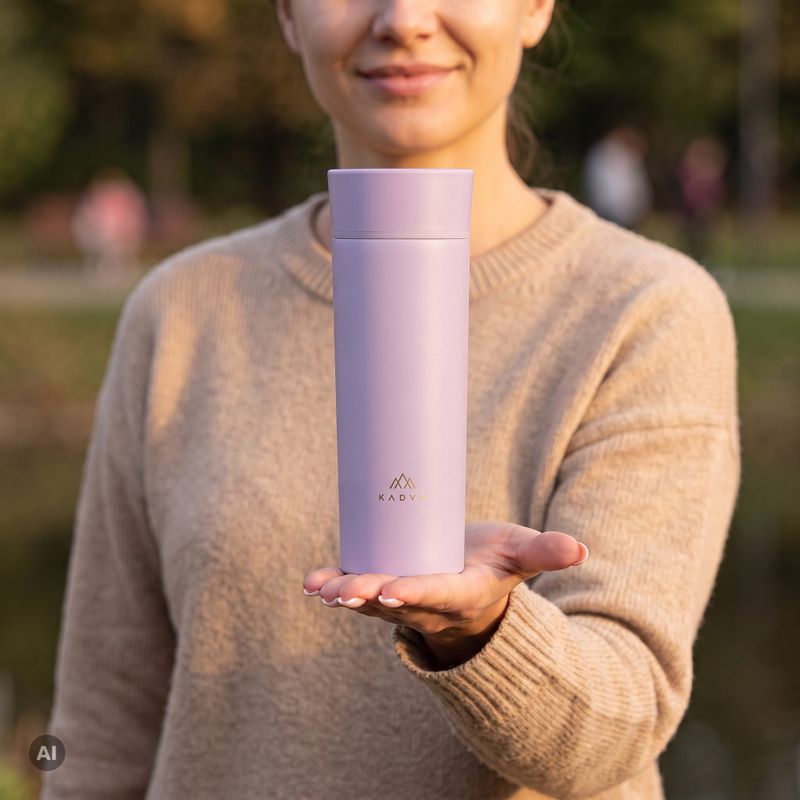 Kubek termiczny KADVA 360 ClickDrink 500 ml różowy 3