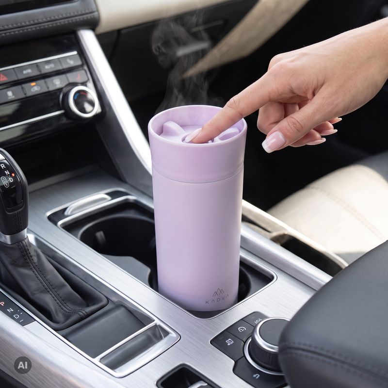 Kubek termiczny KADVA 360 ClickDrink 500 ml różowy 4