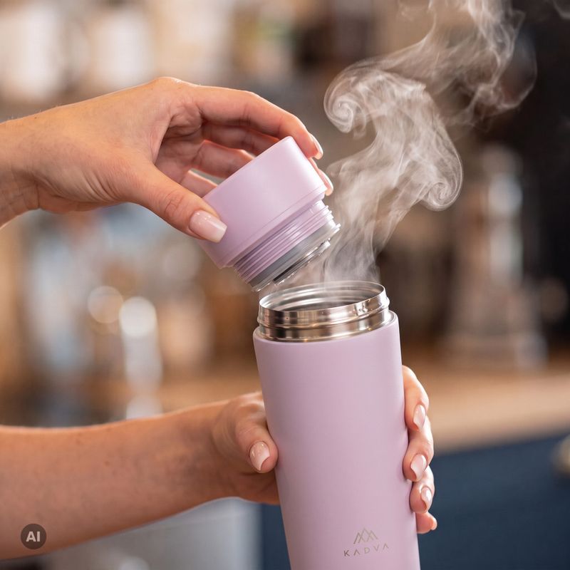 Kubek termiczny KADVA 360 ClickDrink 500 ml różowy 5