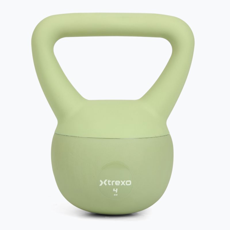 Kettlebell SOFT XTREXO 4 kg zielony