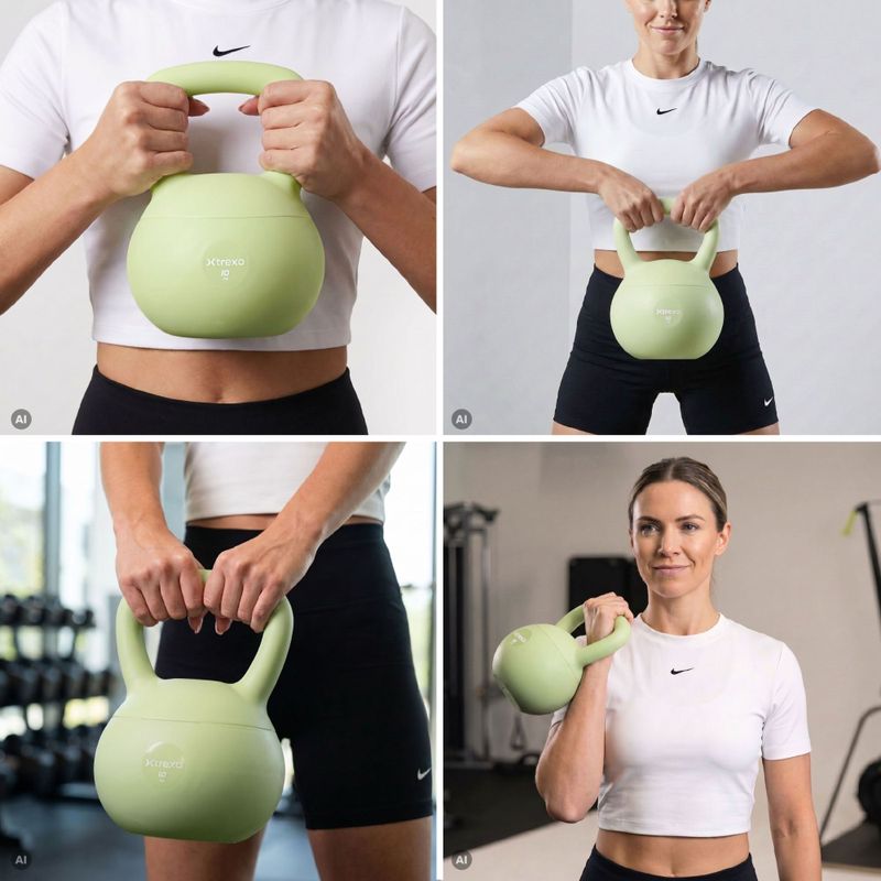 Kettlebell SOFT XTREXO 10 kg zielony 5