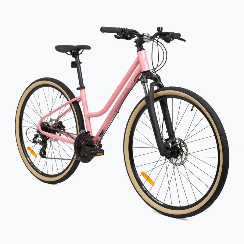 Rower crossowy damski ATTABO SANO 3.0 28" różowy 15