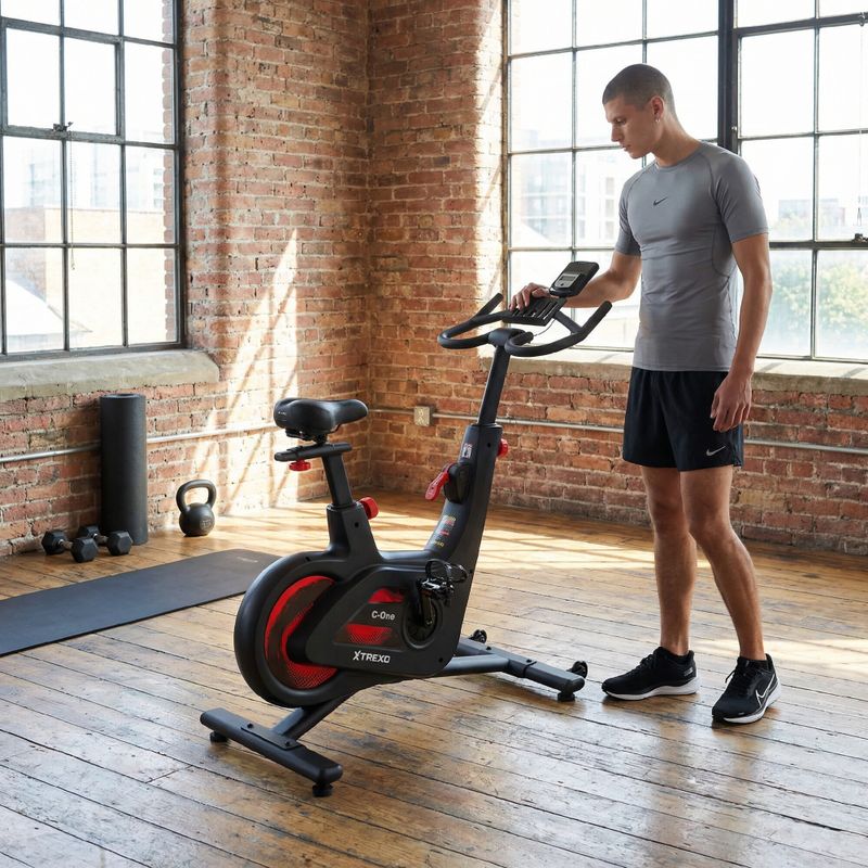 Rower spinningowy XTREXO C-One czarny 5