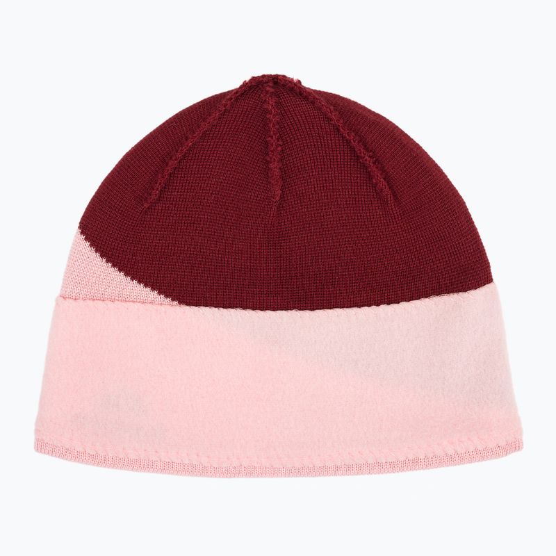 Czapka damska KADVA MOSS HAT bordowy 4