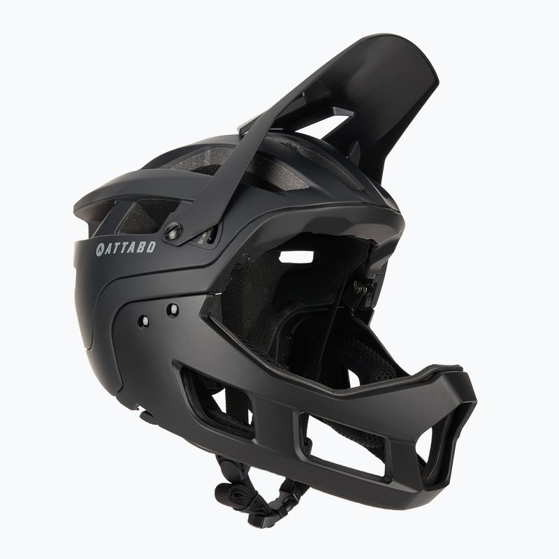 Kask rowerowy ATTABO State 2.0 full face czarny 2