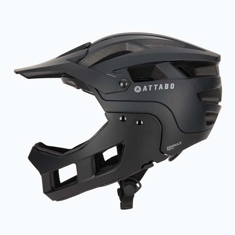 Kask rowerowy ATTABO State 2.0 full face czarny 5