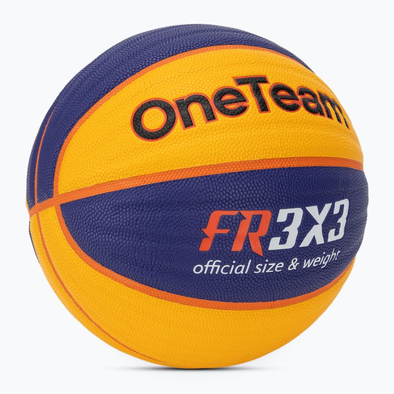 Piłka do koszykówki  OneTeam Rim Rush 3x3 niebieski 2
