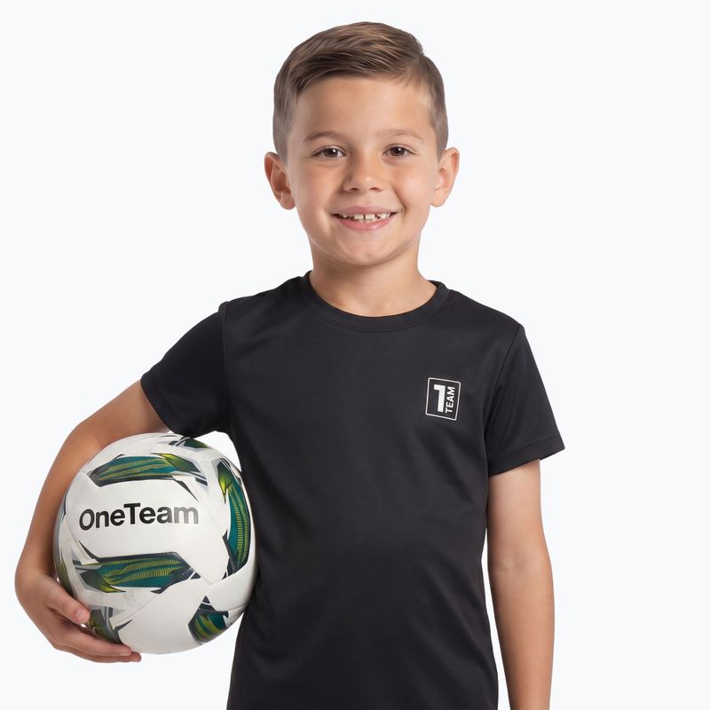 Komplet piłkarski dziecięcy OneTeam Precision Set koszulka i spodenki czarny 4