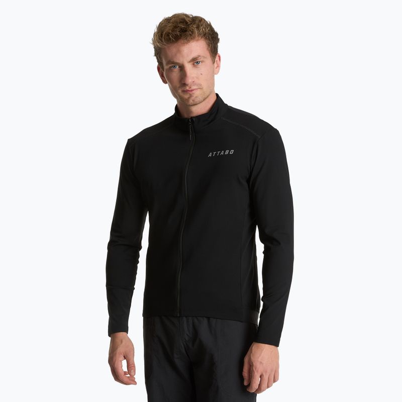 Bluza rowerowa męska ATTABO FLEERO REF ocieplana czarny