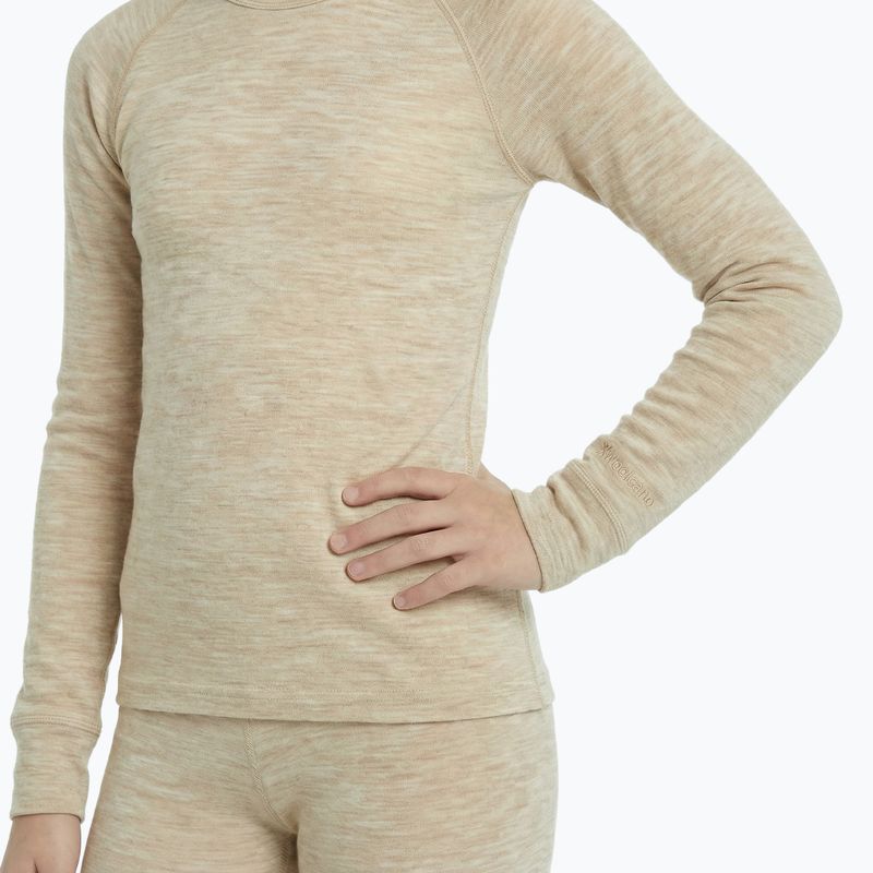 Komplet bielizny dziecięcej termoaktywnej WOOLCANO Merino SET0683 beżowy 4