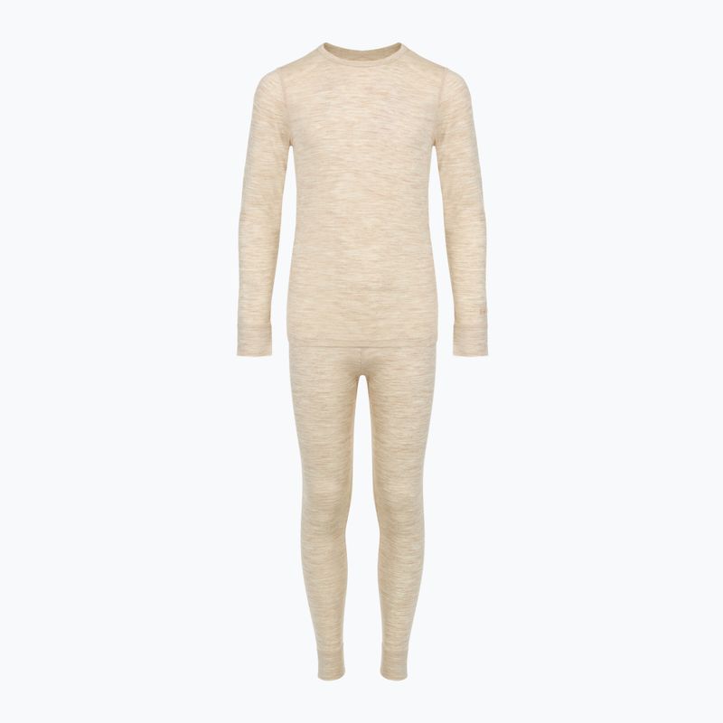 Komplet bielizny dziecięcej termoaktywnej WOOLCANO Merino SET0683 beżowy 8