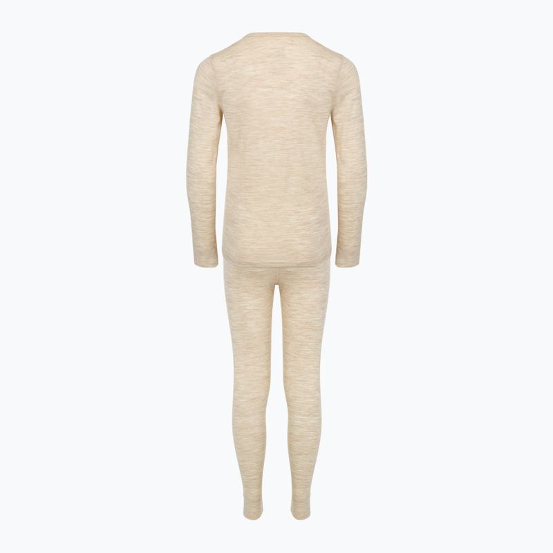 Komplet bielizny dziecięcej termoaktywnej WOOLCANO Merino SET0683 beżowy 9