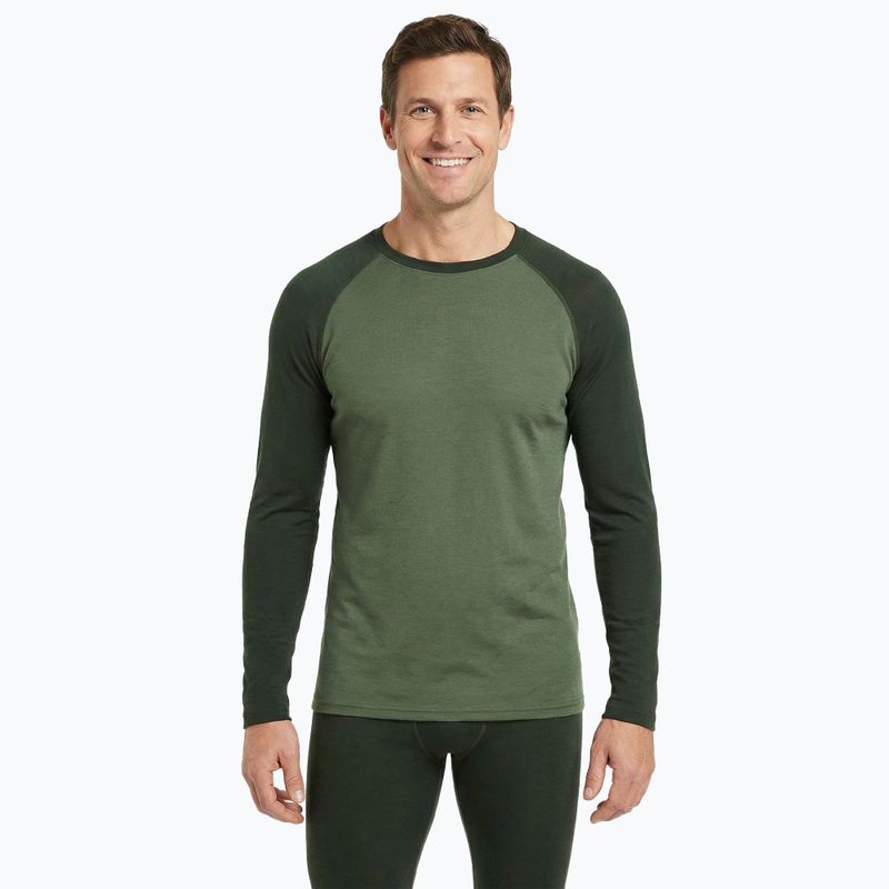 Komplet bielizny termoaktywnej męskiej WOOLCANO Merino SET0978 khaki 5