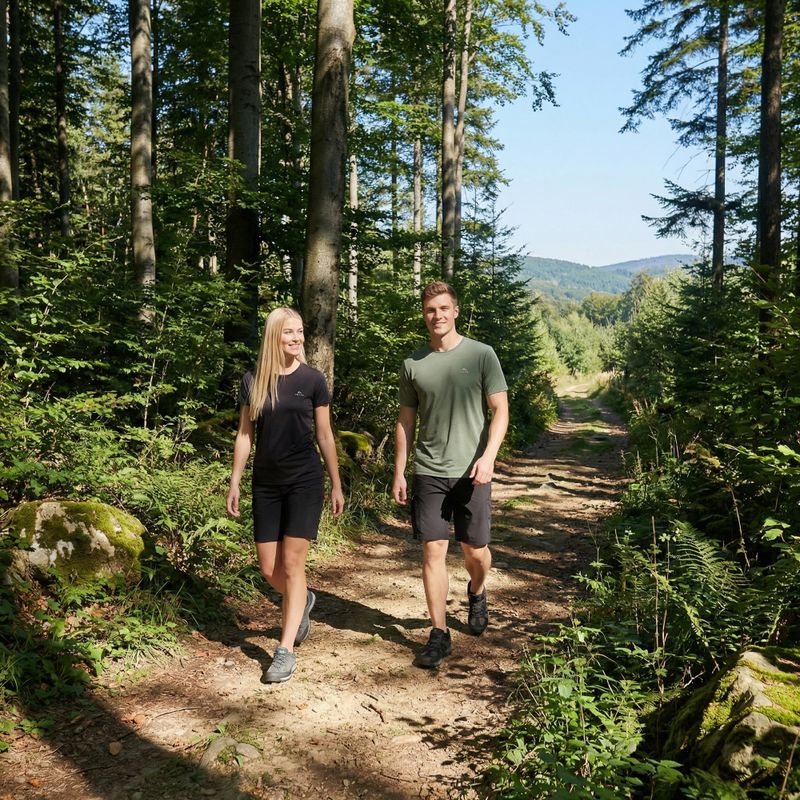 Koszulka damska trekkingowa KADVA TrailCore oddychająca czarny 5