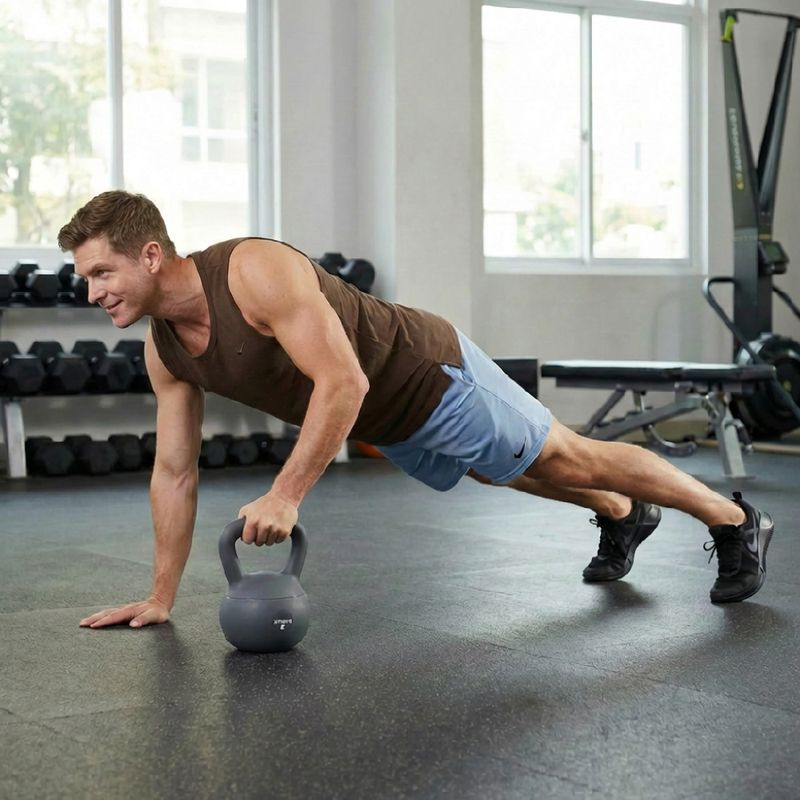 Kettlebell miękki XTREXO 8 kg szary 3