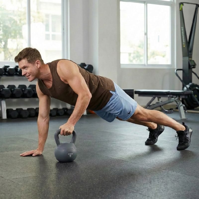 Kettlebell miękki XTREXO 10 kg szary 3