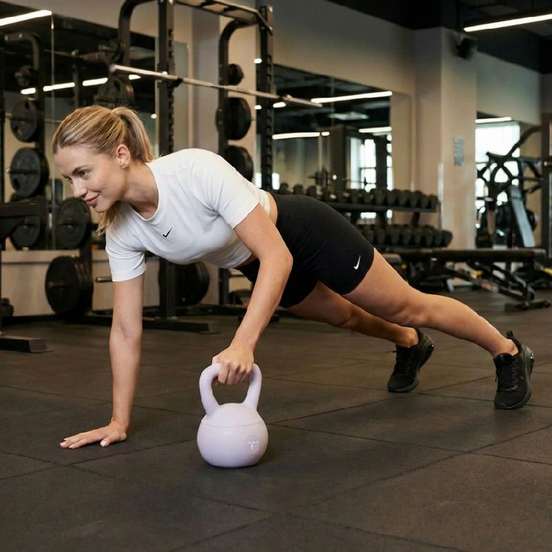 Kettlebell miękki XTREXO 4 kg fioletowy 3
