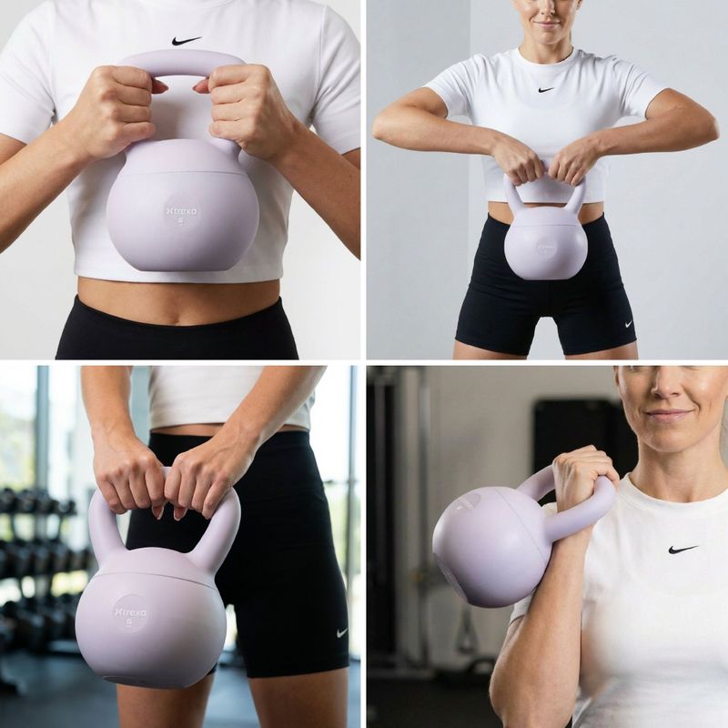 Kettlebell miękki XTREXO 6 kg fioletowy 6