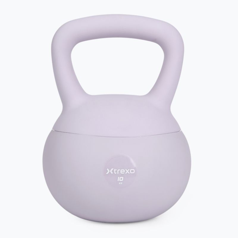 Kettlebell SOFT XTREXO 10 kg fioletowy