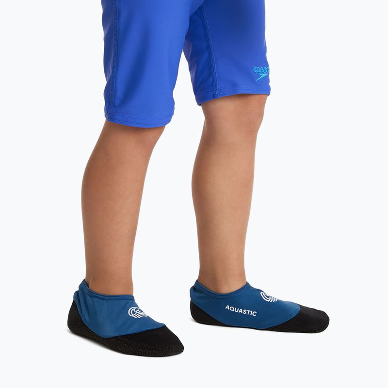 Skarpety basenowe dziecięce AQUASTIC Seavie Anti-Slip niebieski 3